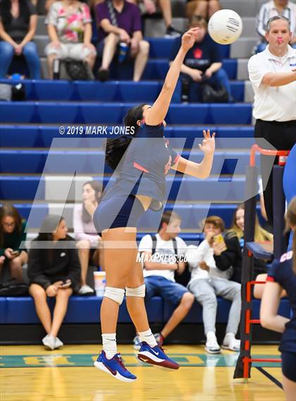 Thumbnail 2 in Sunrise Mountain vs. Centennial (Final - PUSD Girls Volleyball Tournament) photogallery.