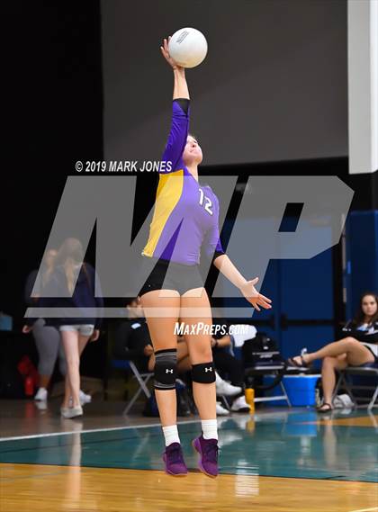 Thumbnail 2 in Sunrise Mountain vs. Centennial (Final - PUSD Girls Volleyball Tournament) photogallery.