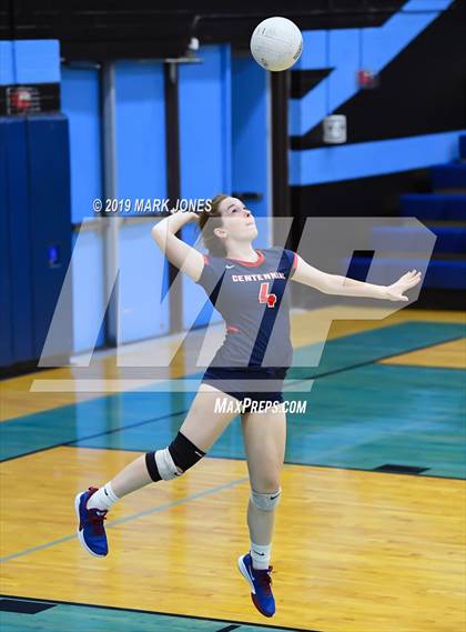 Thumbnail 3 in Sunrise Mountain vs. Centennial (Final - PUSD Girls Volleyball Tournament) photogallery.