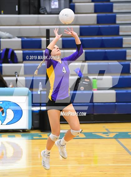 Thumbnail 1 in Sunrise Mountain vs. Centennial (Final - PUSD Girls Volleyball Tournament) photogallery.