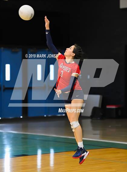 Thumbnail 1 in Sunrise Mountain vs. Centennial (Final - PUSD Girls Volleyball Tournament) photogallery.