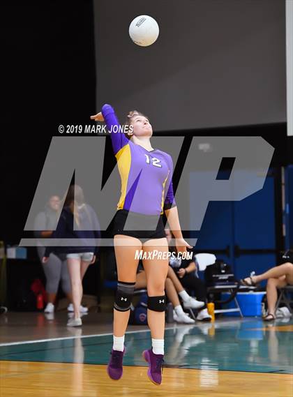 Thumbnail 1 in Sunrise Mountain vs. Centennial (Final - PUSD Girls Volleyball Tournament) photogallery.