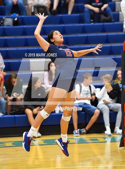 Thumbnail 3 in Sunrise Mountain vs. Centennial (Final - PUSD Girls Volleyball Tournament) photogallery.