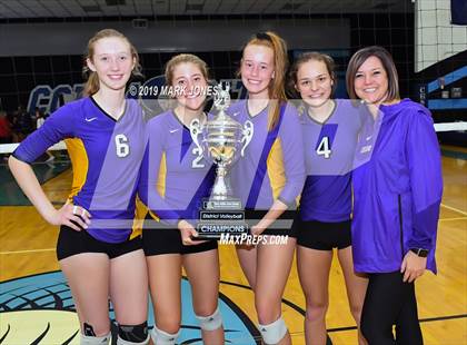 Thumbnail 1 in Sunrise Mountain vs. Centennial (Final - PUSD Girls Volleyball Tournament) photogallery.