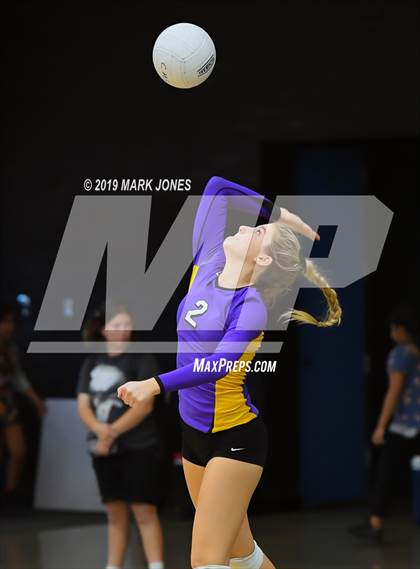 Thumbnail 1 in Sunrise Mountain vs. Centennial (Final - PUSD Girls Volleyball Tournament) photogallery.