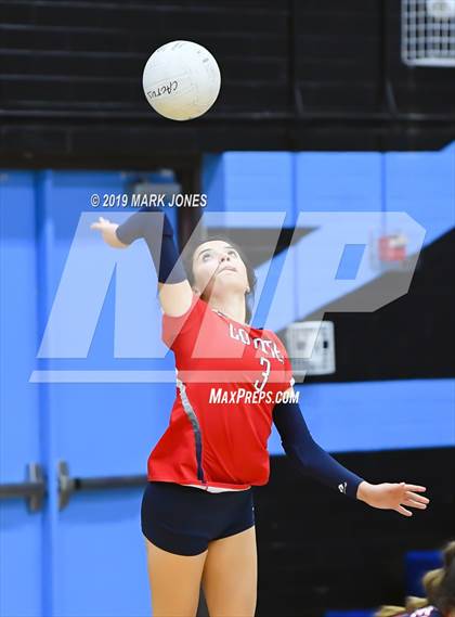 Thumbnail 2 in Sunrise Mountain vs. Centennial (Final - PUSD Girls Volleyball Tournament) photogallery.