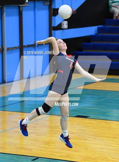Thumbnail 3 in Sunrise Mountain vs. Centennial (Final - PUSD Girls Volleyball Tournament) photogallery.