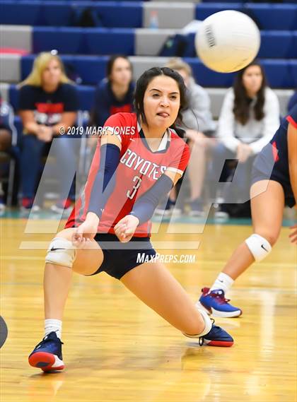 Thumbnail 1 in Sunrise Mountain vs. Centennial (Final - PUSD Girls Volleyball Tournament) photogallery.