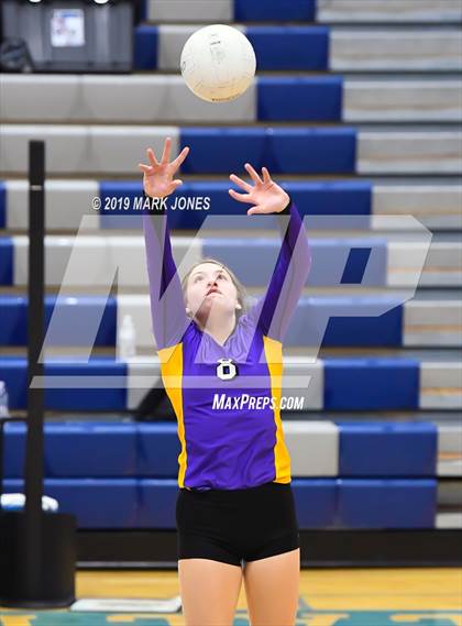 Thumbnail 3 in Sunrise Mountain vs. Centennial (Final - PUSD Girls Volleyball Tournament) photogallery.