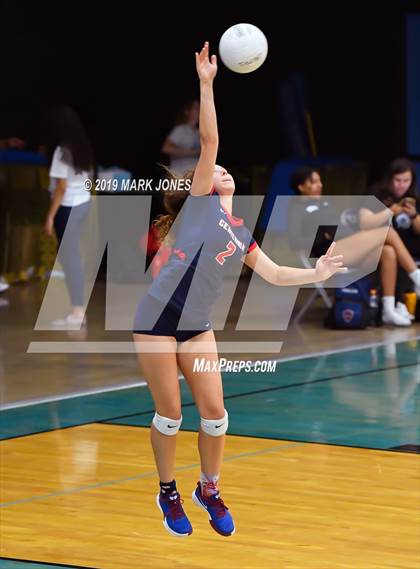 Thumbnail 3 in Sunrise Mountain vs. Centennial (Final - PUSD Girls Volleyball Tournament) photogallery.