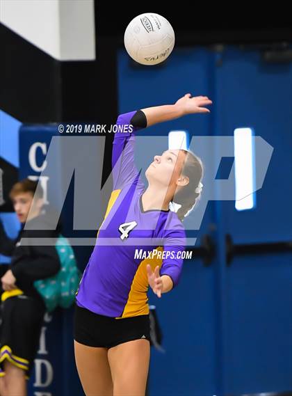 Thumbnail 1 in Sunrise Mountain vs. Centennial (Final - PUSD Girls Volleyball Tournament) photogallery.