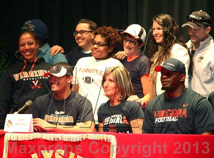 Thumbnail 1 in Quin Blanding (National Signing Day Ceremony)  photogallery.