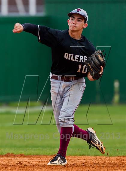 Thumbnail 3 in Pearland @ Fort Bend Dulles (Alvin Yellowjacket Tournament) photogallery.