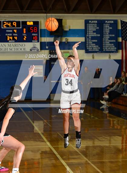 Thumbnail 3 in Glendora vs. Orangewood Academy (San Marino Tournament) photogallery.