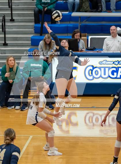 Thumbnail 3 in Yorktown vs. Cathedral (IHSAA 4A Regional Semi-final playoff) photogallery.