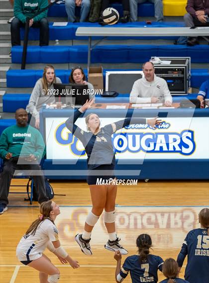Thumbnail 1 in Yorktown vs. Cathedral (IHSAA 4A Regional Semi-final playoff) photogallery.