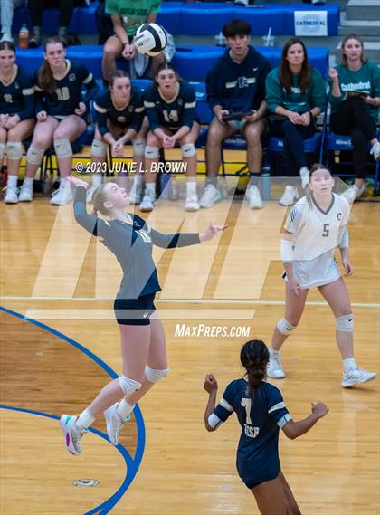 Thumbnail 1 in Yorktown vs. Cathedral (IHSAA 4A Regional Semi-final playoff) photogallery.