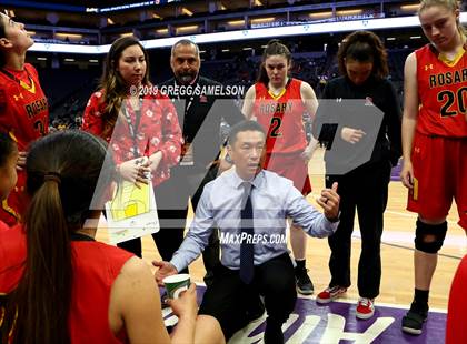 Thumbnail 2 in Bishop O'Dowd vs Rosary Academy (CIF State D1 Final) photogallery.