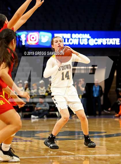 Thumbnail 1 in Bishop O'Dowd vs Rosary Academy (CIF State D1 Final) photogallery.