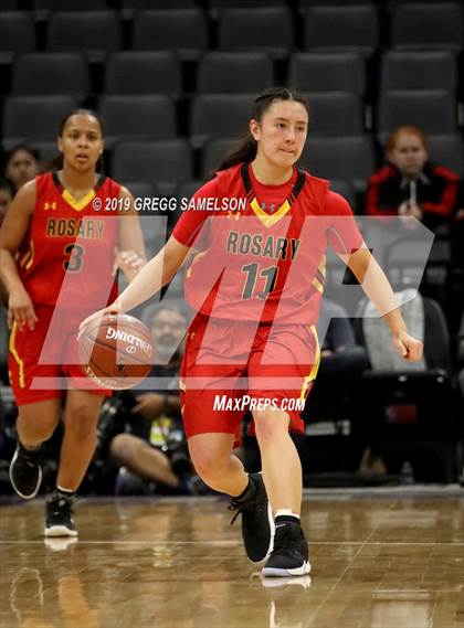 Thumbnail 1 in Bishop O'Dowd vs Rosary Academy (CIF State D1 Final) photogallery.
