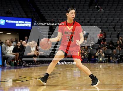 Thumbnail 2 in Bishop O'Dowd vs Rosary Academy (CIF State D1 Final) photogallery.