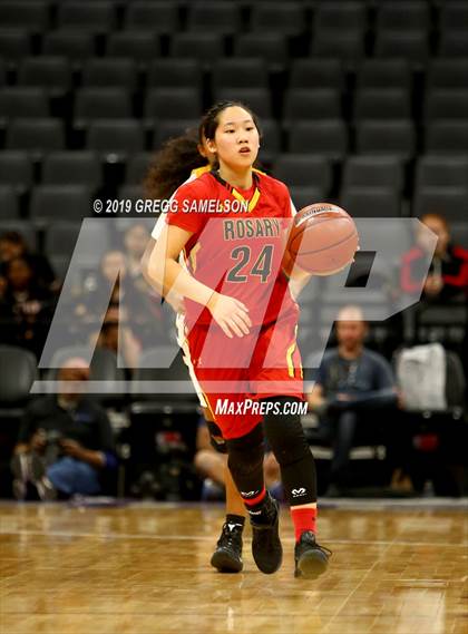 Thumbnail 1 in Bishop O'Dowd vs Rosary Academy (CIF State D1 Final) photogallery.