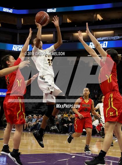 Thumbnail 2 in Bishop O'Dowd vs Rosary Academy (CIF State D1 Final) photogallery.
