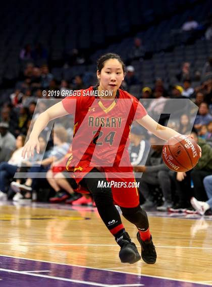 Thumbnail 2 in Bishop O'Dowd vs Rosary Academy (CIF State D1 Final) photogallery.