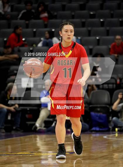Thumbnail 2 in Bishop O'Dowd vs Rosary Academy (CIF State D1 Final) photogallery.