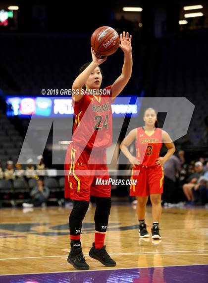 Thumbnail 2 in Bishop O'Dowd vs Rosary Academy (CIF State D1 Final) photogallery.