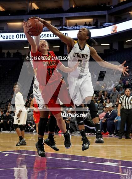 Thumbnail 2 in Bishop O'Dowd vs Rosary Academy (CIF State D1 Final) photogallery.