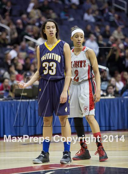 Thumbnail 1 in Georgetown Visitation Prep vs St. John's (DCSAA Final) photogallery.