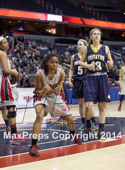 Thumbnail 1 in Georgetown Visitation Prep vs St. John's (DCSAA Final) photogallery.