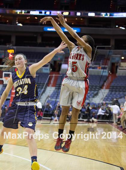Thumbnail 3 in Georgetown Visitation Prep vs St. John's (DCSAA Final) photogallery.