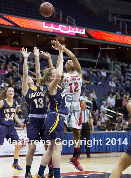 Thumbnail 1 in Georgetown Visitation Prep vs St. John's (DCSAA Final) photogallery.