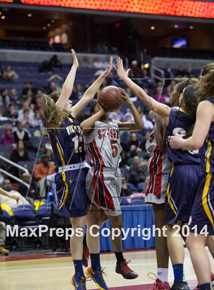 Thumbnail 1 in Georgetown Visitation Prep vs St. John's (DCSAA Final) photogallery.