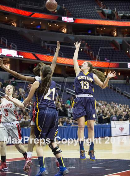Thumbnail 1 in Georgetown Visitation Prep vs St. John's (DCSAA Final) photogallery.