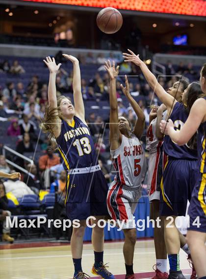 Thumbnail 2 in Georgetown Visitation Prep vs St. John's (DCSAA Final) photogallery.
