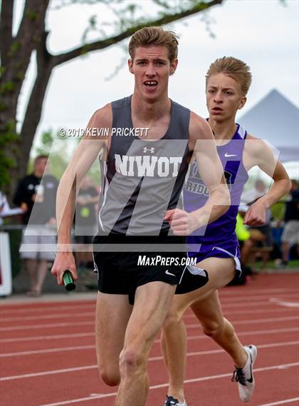 Thumbnail 2 in CHSAA Track and Field 4A Championships (Boys 800 Meter Relay) photogallery.