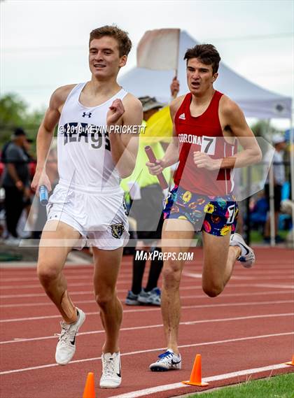 Thumbnail 3 in CHSAA Track and Field 4A Championships (Boys 800 Meter Relay) photogallery.