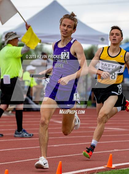 Thumbnail 3 in CHSAA Track and Field 4A Championships (Boys 800 Meter Relay) photogallery.