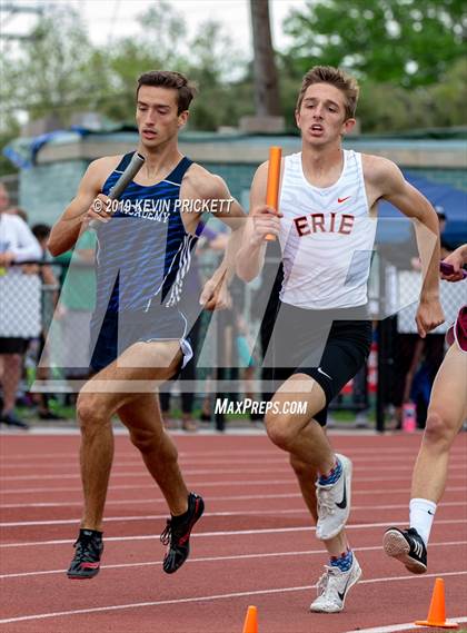 Thumbnail 1 in CHSAA Track and Field 4A Championships (Boys 800 Meter Relay) photogallery.