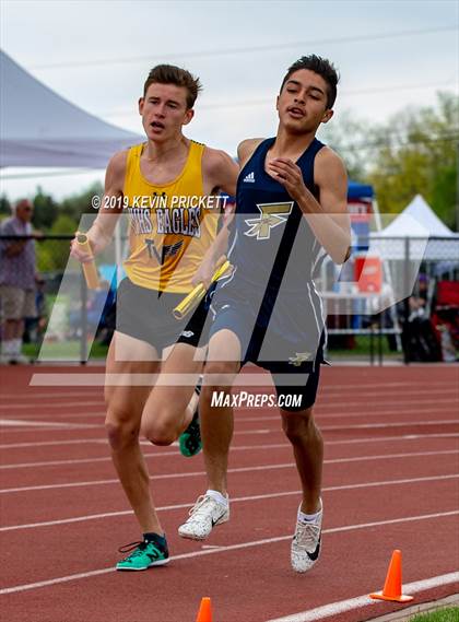 Thumbnail 3 in CHSAA Track and Field 4A Championships (Boys 800 Meter Relay) photogallery.