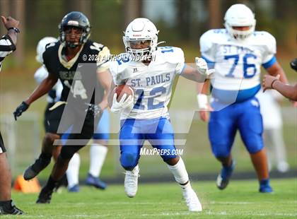 Thumbnail 2 in St. Pauls vs  Gray's Creek (Cumberland County Schools Football Jamboree 2021) photogallery.