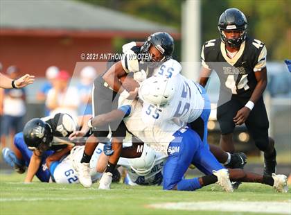 Thumbnail 3 in St. Pauls vs  Gray's Creek (Cumberland County Schools Football Jamboree 2021) photogallery.