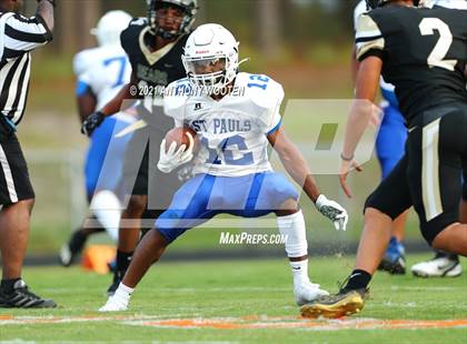 Thumbnail 3 in St. Pauls vs  Gray's Creek (Cumberland County Schools Football Jamboree 2021) photogallery.