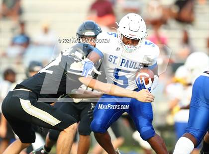 Thumbnail 3 in St. Pauls vs  Gray's Creek (Cumberland County Schools Football Jamboree 2021) photogallery.