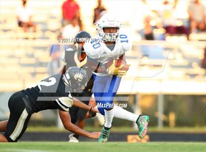 Thumbnail 1 in St. Pauls vs  Gray's Creek (Cumberland County Schools Football Jamboree 2021) photogallery.