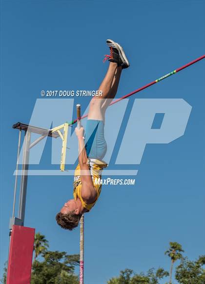 Thumbnail 1 in CIF State Track and Field Championships (Boys High Jump_Pole Vault Finals) photogallery.