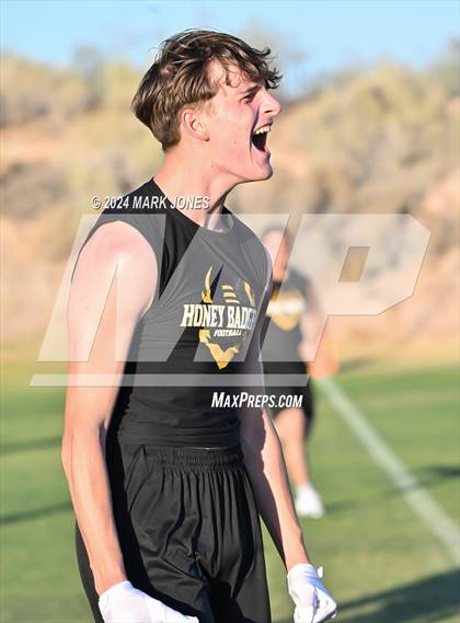 Thumbnail 1 in Highland Prep vs. Shadow Mountain (O'Connor 7 on 7 -  Saturday Night Lights) photogallery.